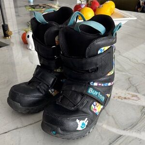 Burton Kids Black and Teal Snow Boots
